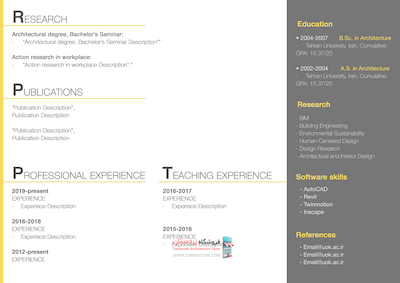 دانلود پورتفولیو لایه باز معماری